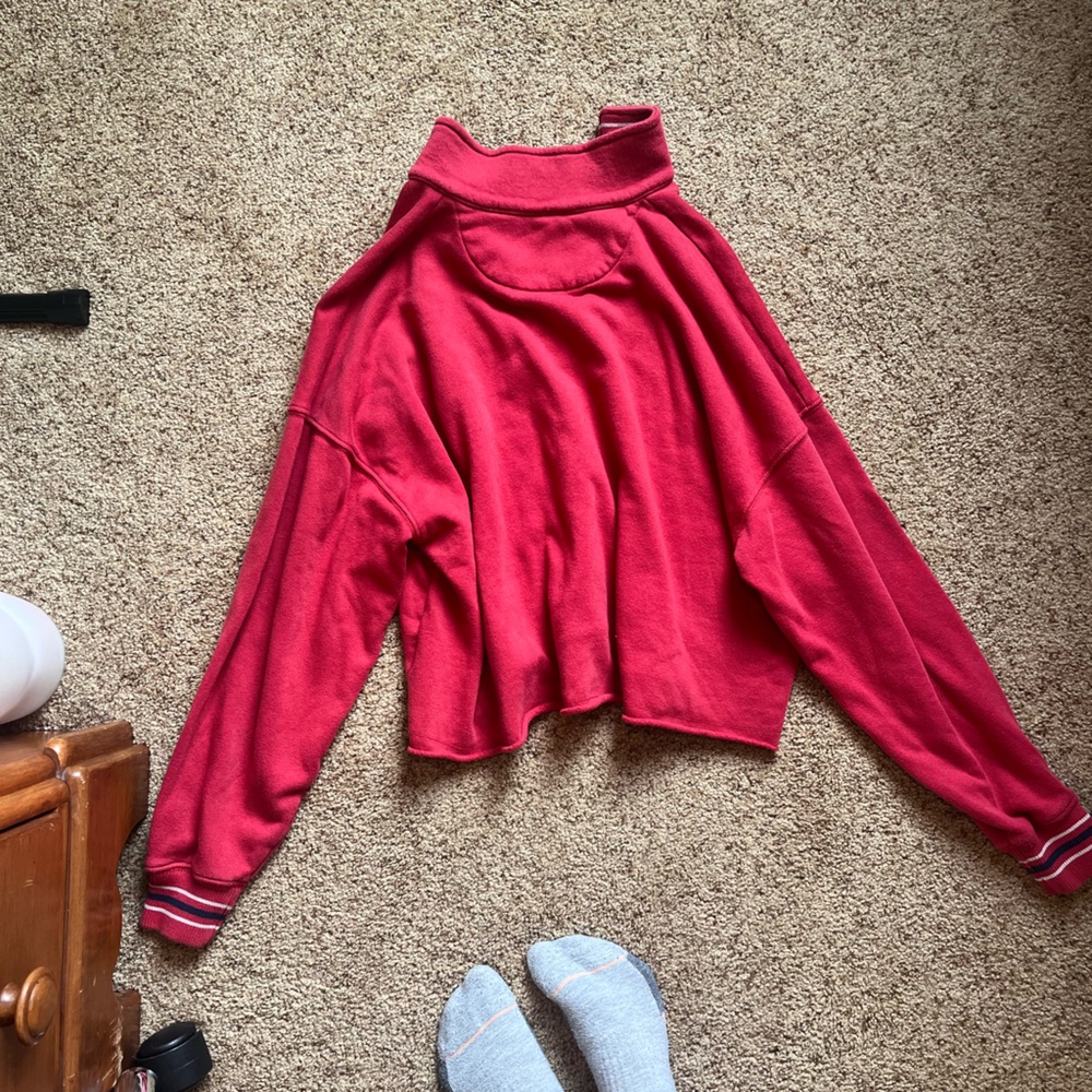 American Eagle half zip jacket. Red. Size XS. - Picture 3 of 3